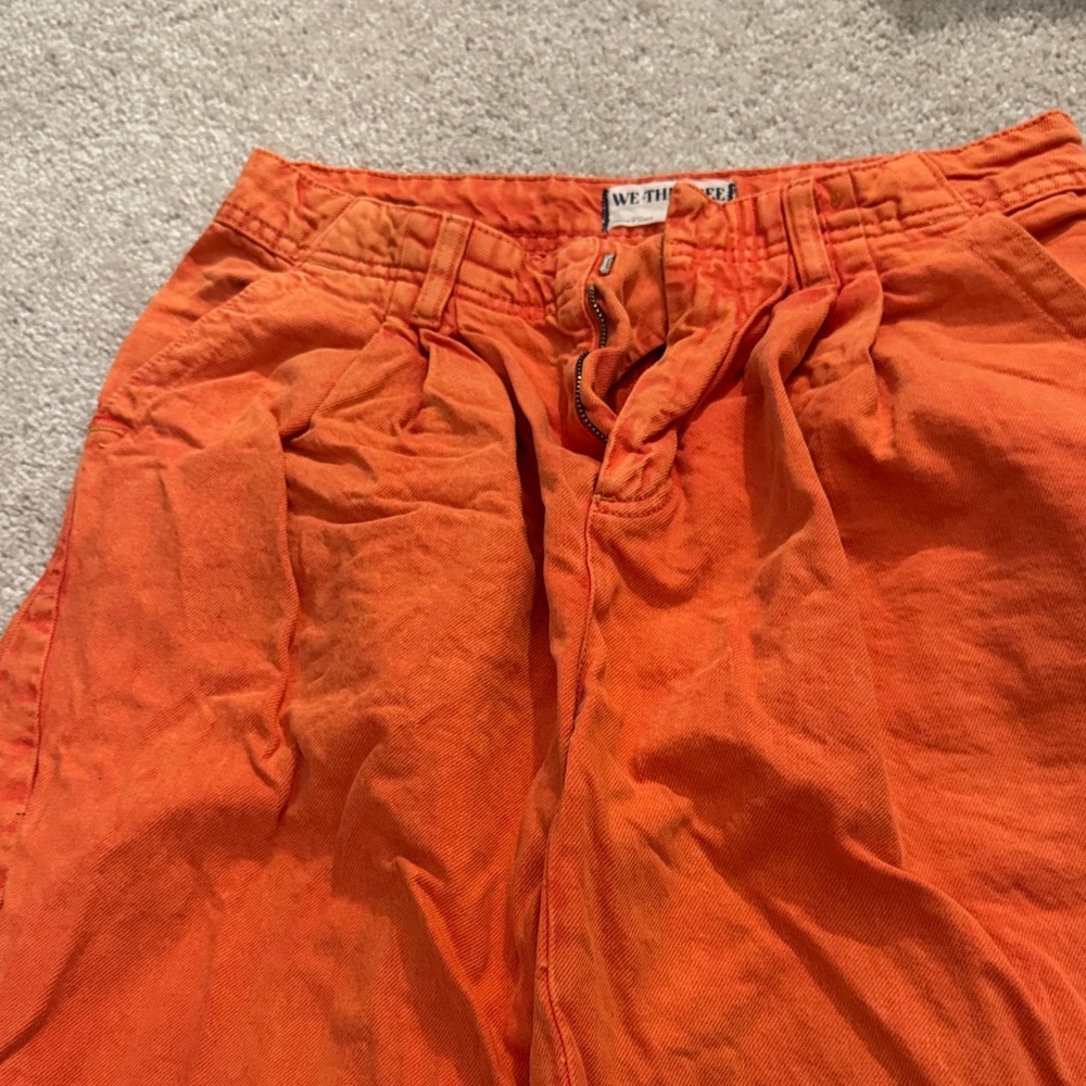 Free People Orange Flare & Wide Leg Jeans